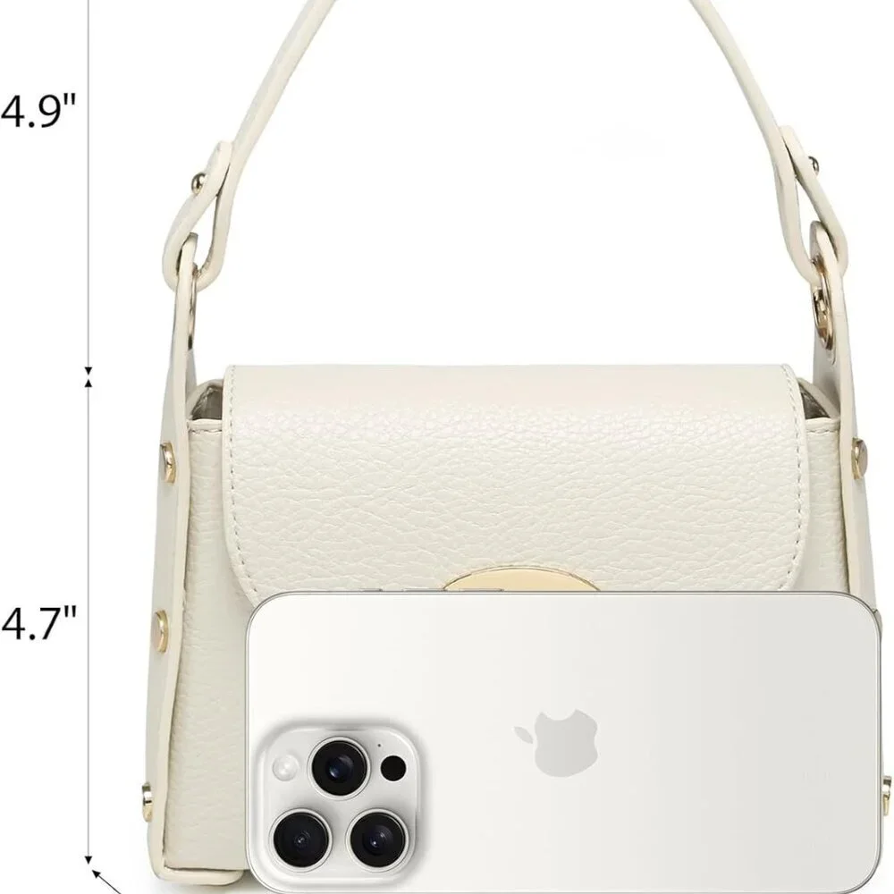 Women Small Studded Crossbody Bag Clutch Purse Evening Satchel for Events